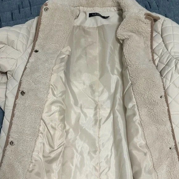 Lauren Ralph Lauren Off-White Quilted Utility Jacket - Picture 5 of 11